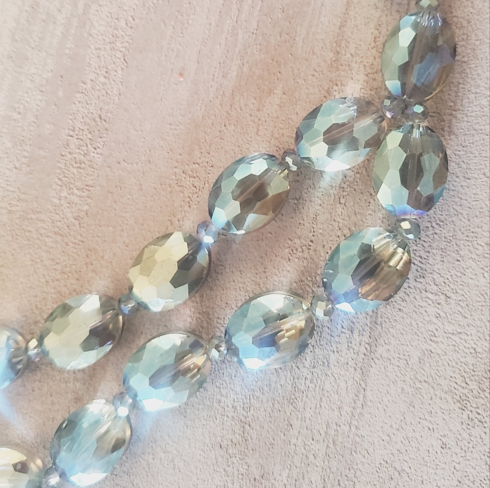 Dazzling Blue Crystal Necklace - Picture 2 of 5